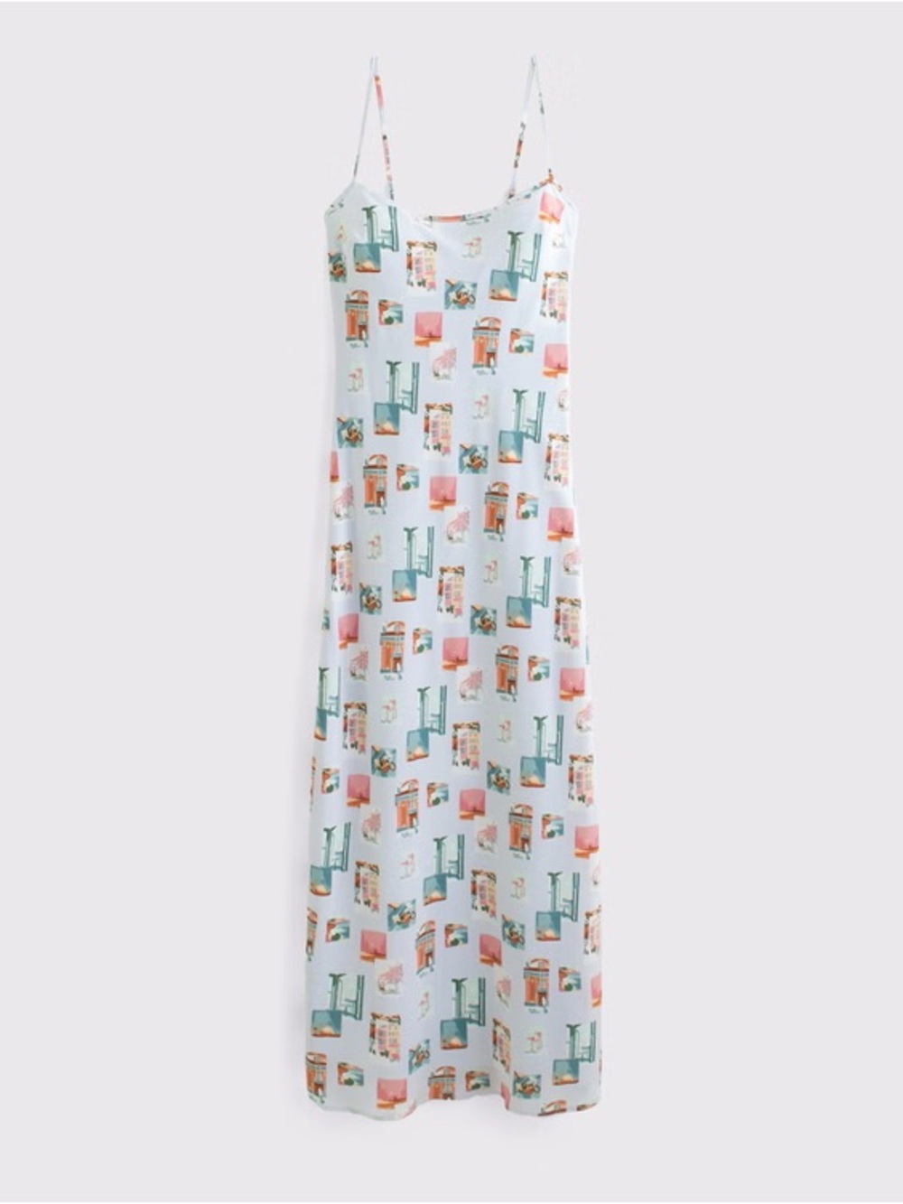 Abercrombie & Fitch Printed Slip Dress